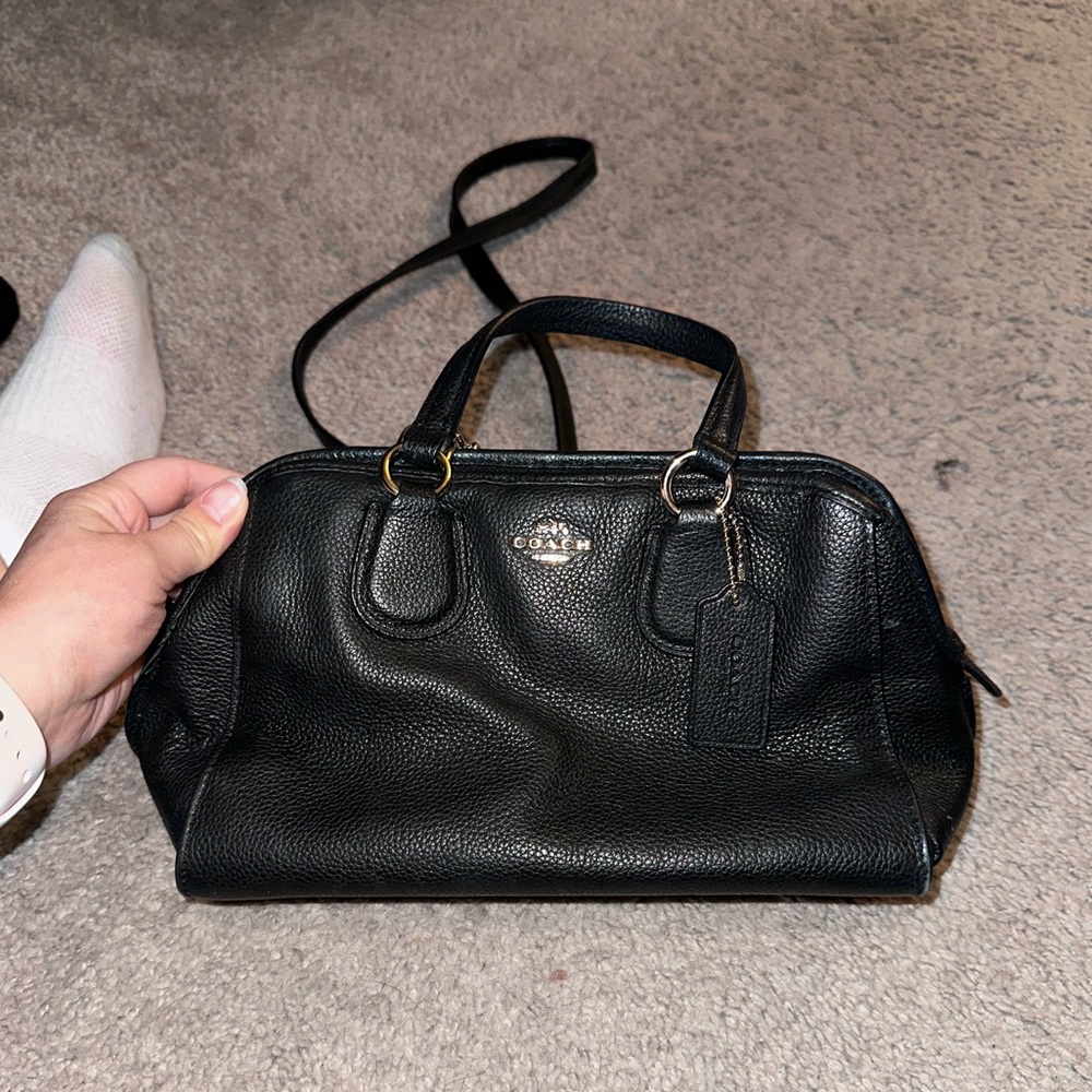 Black coach purse